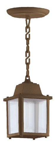 Luminaria Pendente Externo Colonial Marrom Alz15 7 Un