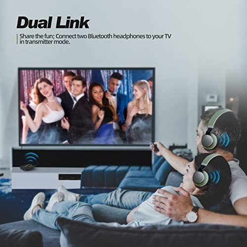 Transmisor-receptor Bluetooth 5.0 De Ziocom Para Tv Y Pc, 2