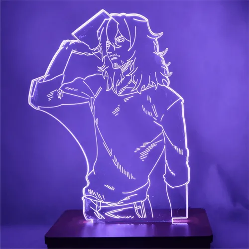 L mpara Led 3d My Hero Academia Shota Aizawa 16 Colores Rgb