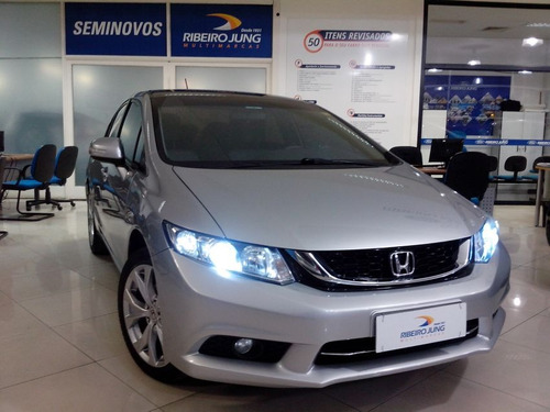 Honda Civic Lxr 2016 Prata Flex