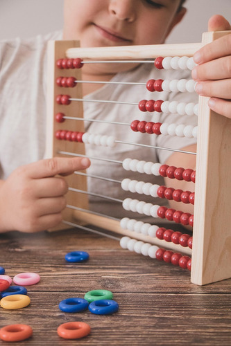 Imagen 4 de 4 de Juguete Didáctico Niños Ingeniacrea Ábaco Rekenrek 10 Filas