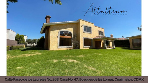 Casa En Venta Calle Paseo De Los Laureles No. 268, Casa No. 47, Bosques De Las Lomas, Cuajimalpa, Cdmx. Vg5-di