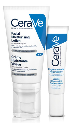 Pack Cerave Loción Hidra. 52ml + Crema Hidra. Ojos 14ml