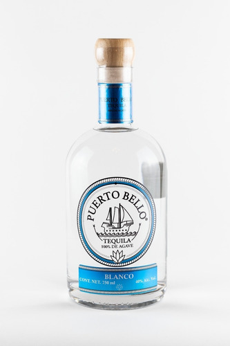 Puerto Bello Tequila Blanco 100% Agave 750 Ml