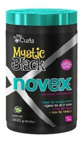 Mascarilla Capilar  Novex Santo Black 400g