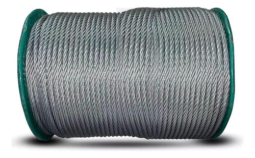 Cabo De Aço Galvanizado 5/16 6x7 Af Rolo 200 Metros