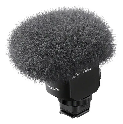 Micrófono Direccional Sony Para Cámara Ecm-m1 Color Negro