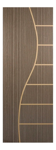 Folha De Porta Madeira Decorada 210x90cm Espessura 3,5cm