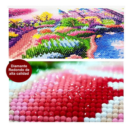 F Kit De Pintura De Diamante 5d Casas Dibu 40x30 Diamond
