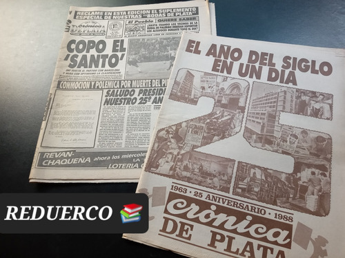 Diario Crónica 25 Aniversario Con Suplemento Especial 1988 