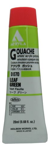 Emulsion Polimero Acrilico 0.7 fl Oz Verde Hoja D070