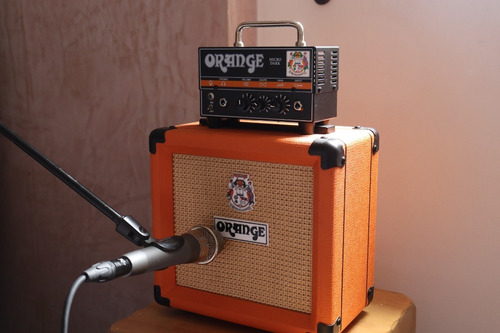 Ampli De Guitarra Orange Micro Dark Con Cabina Ppc 108