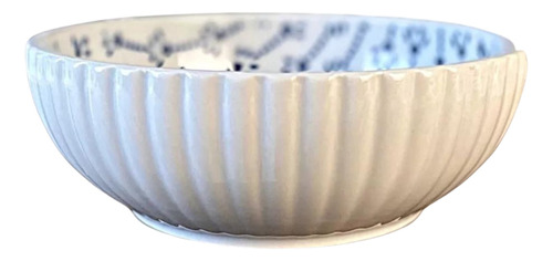 Bowl Cuenco De Ceramica Estilo Oriental | Blanco Y Azul