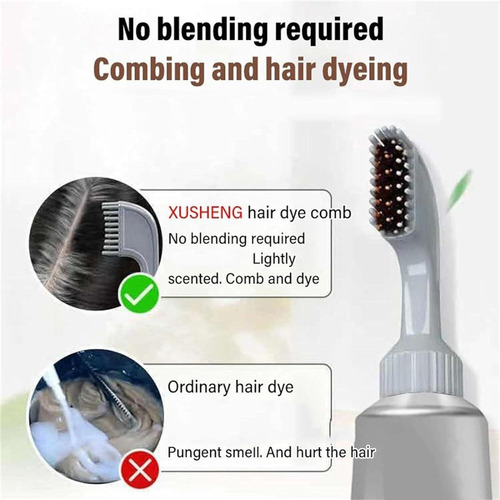 Tinte Natural Tratamiento Cubre Canas Vegetal Con Peine
