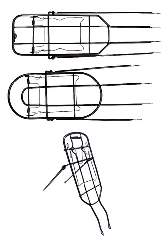 Parrilla De Bicicleta Portabultos De Hierro Resistente 