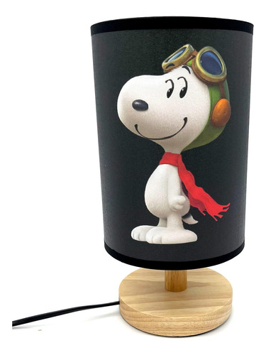 Snoopy - Lámpara De Mesa Para Mesita De Noche, Luz De Noche,