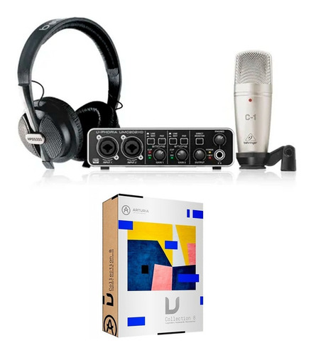 Imagen 1 de 10 de Kit De Grabación Profesional Behringer Uphoria Studio Full