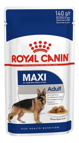 Royal Canin Maxi Adulto Pouch Pack 140grx6 Unidades. 