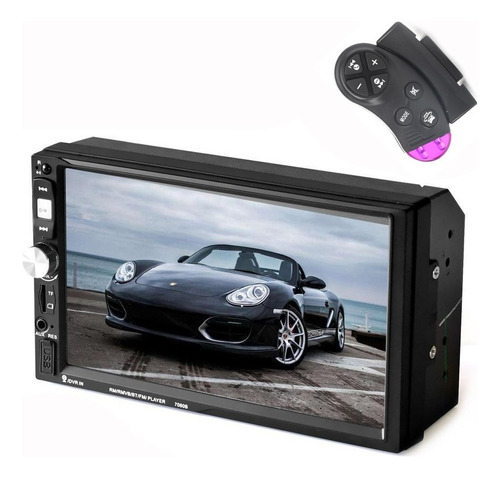 Radio Auto 2 Din Mirror  Bluetooth + Comando Al Volante