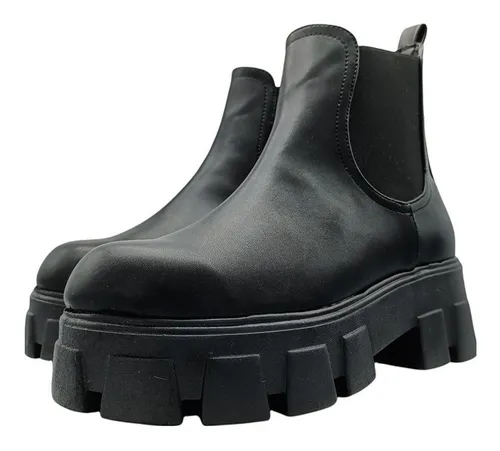 Botin plano negro hot sale