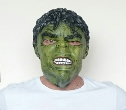 Mascara Halloween Latex Hulk