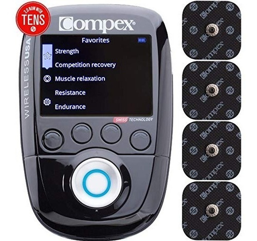 Compex Wireless Ee.uu. 2.0 Estimulador Muscular Con Tens Bun
