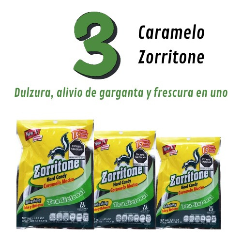 Caramelo Zorritone Bolsa Con 15 Caramelos C/u