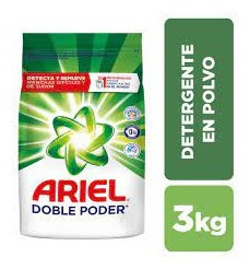 Detergente En Polvo Regular Ariel 3kg(1uni)super