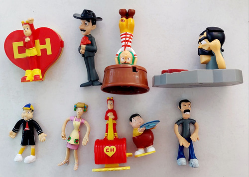 Set 9 Figuras Del Chavo Del Ocho Y Chapulin Colorado. C6 (Usado)