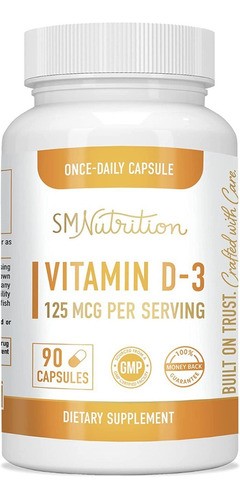 Vitamina D3 90 Caps Smnutrition - - Unidad A $2115
