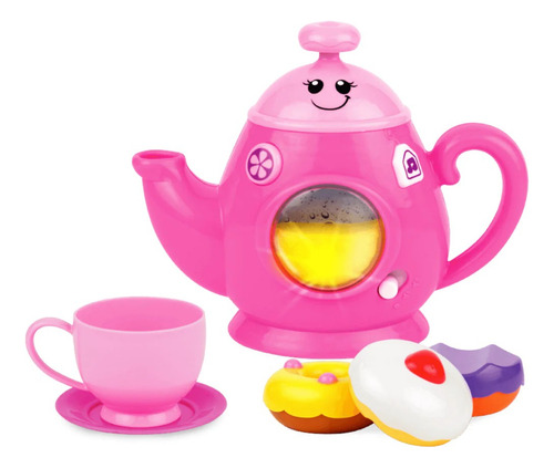 Juego De Te Con Luz Y Sonido Wiun Color Rosa