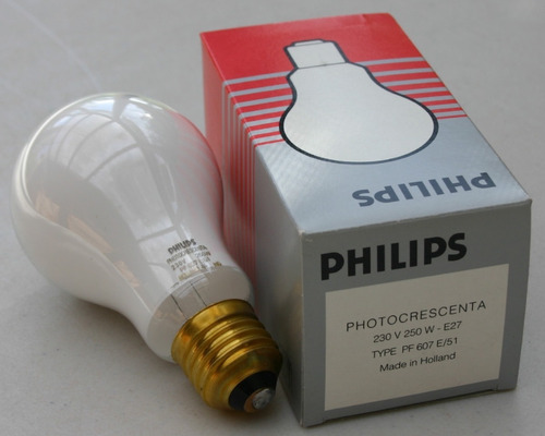 Ampolleta Fotografía Cuarto Oscu Pf607 250w 230v E27 Philips