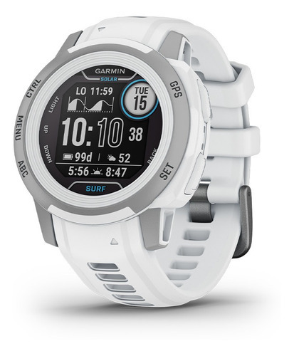 Reloj Smartwatch Instinct 2s Solar Edición Surf Garmin Color De La Malla Blanco Color Del Bisel Gris Color De La Caja Blanco