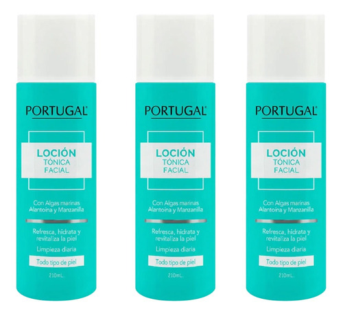 3 Loción Tónica Facial - Portugal 210ml