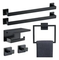 Comprar Juego De Accesorios De Baño 6 Piezas, Barra De Toalla Y Más