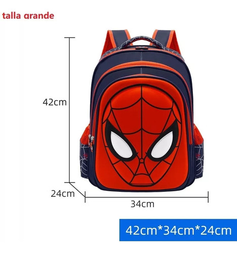 Mochila Impermeable Para Niños Marvel Spider-man Grande