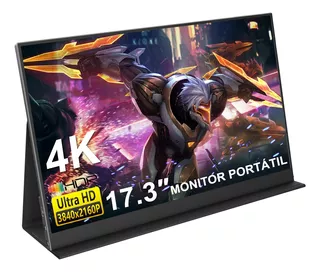 Monitor Portátil 17.3 4k Ips 3840x2160px, Monitor Gamer