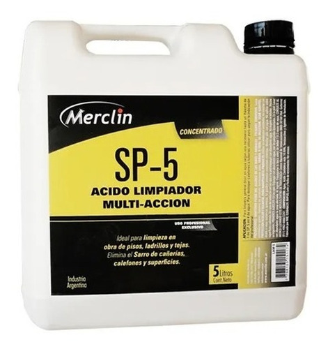 Merclin Sp-5 Limpiador Acido Multiuso  5 Litros