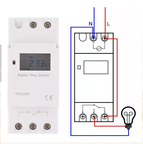 Para Interruptor Digital Programável 25a 16 Enc 8 Apag 110v
