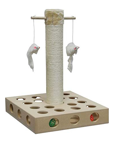 Go Pet Club 20  Iq Busy Box Cat Tree Kitty Scratcher Mobilia