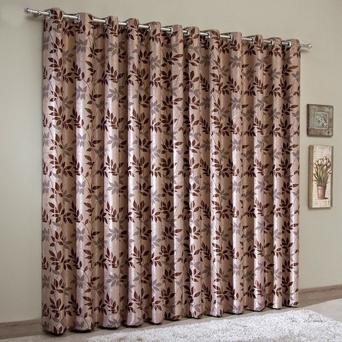 Cortina Blackout Jacquard 300x250 Cm Chocolate | Sultan