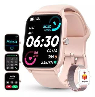 Smartwatch 1.8'' Reloj Inteligente Bluetooth Llamada Alexa