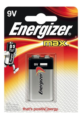 Bateria Alcalina 9v Energizer Max Cartela Com 1 Peça