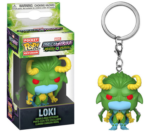 Imagen 1 de 1 de Figura Loki Marvel Monster - Funko Pop Keychain Original