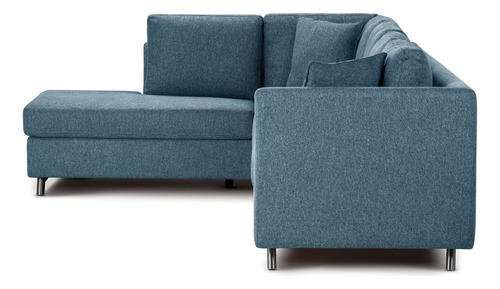 Sofá Seccional Rosen Carter Izquierdo Tela Denim
