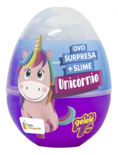 Gelele Slime Huevo Sorpresa Unicornio 98g