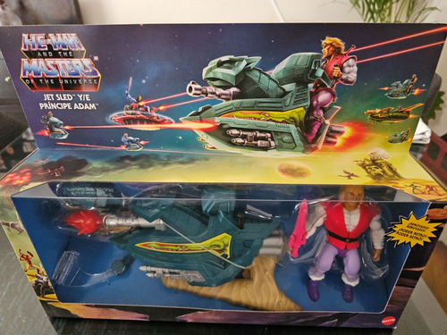 He-man Jet Sled Y Principe Adam Mattel (Usado)