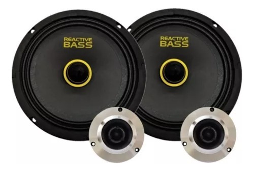 Set De Medios Reactive Bass 300 Watts 6.5 Rbt-6520s