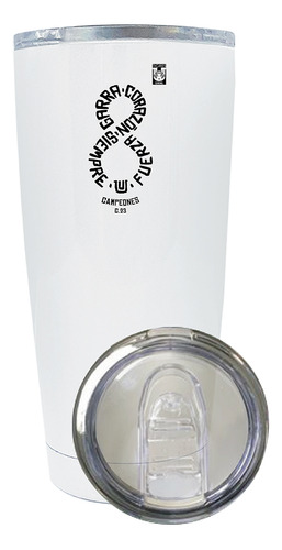 Termo Vaso Térmico Tigres 20 Oz Campeones Cl 2023 Od77486 Color Blanco