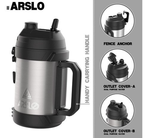 Arslo Jarra De Agua Deportiva - Botella De Agua De Un Galón